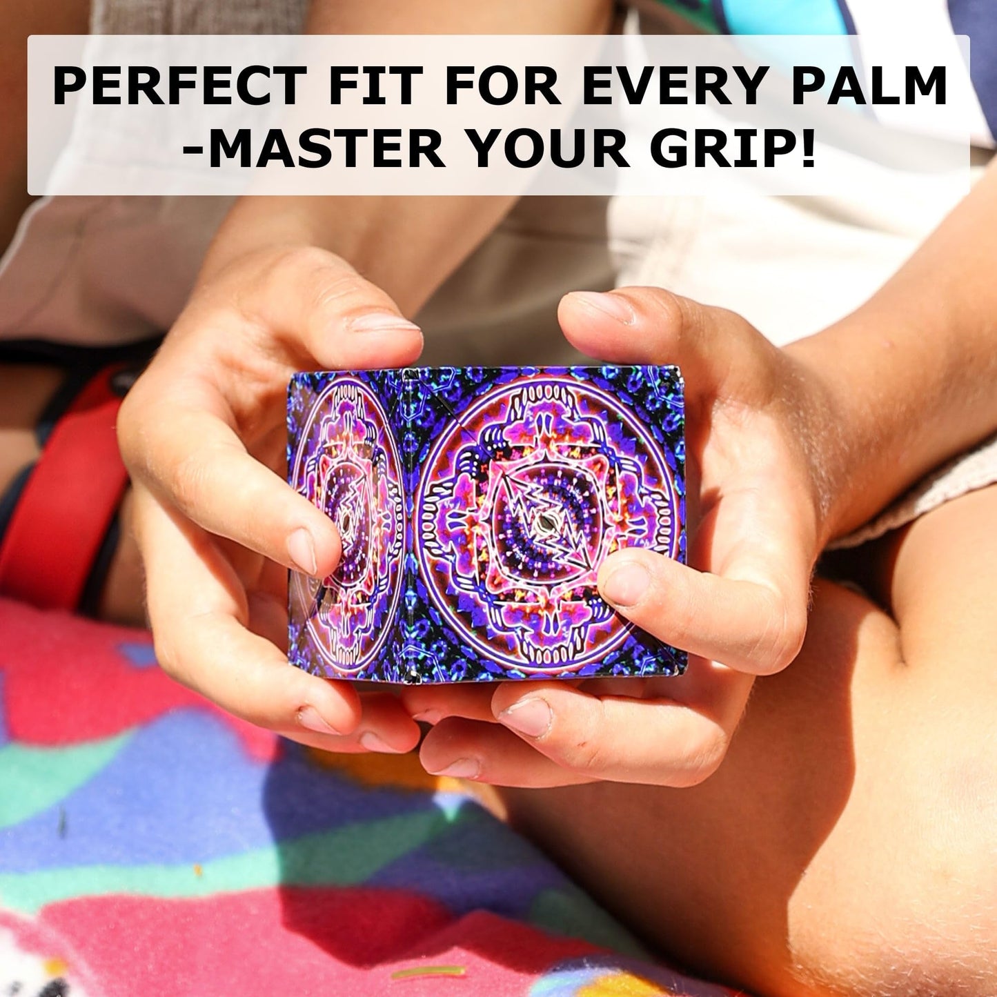 SHASHIBO Shape Shifting Box - STEM Magnetic Fidget Cube That Transforms Into Over 70 Shapes, Download Fun in Motion Toys Mobile App (Mystic Ocean)