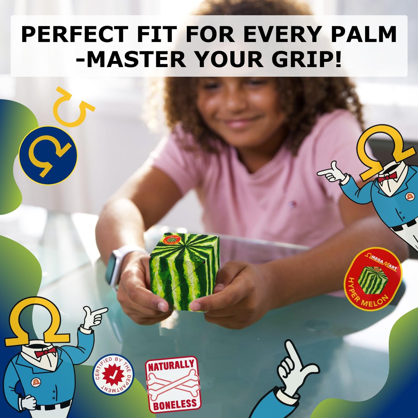 SHASHIBO Shape Shifting Box - STEM Magnetic Fidget Cube That Transforms Into Over 70 Shapes, Download Fun in Motion Toys Mobile App (Mystic Ocean)