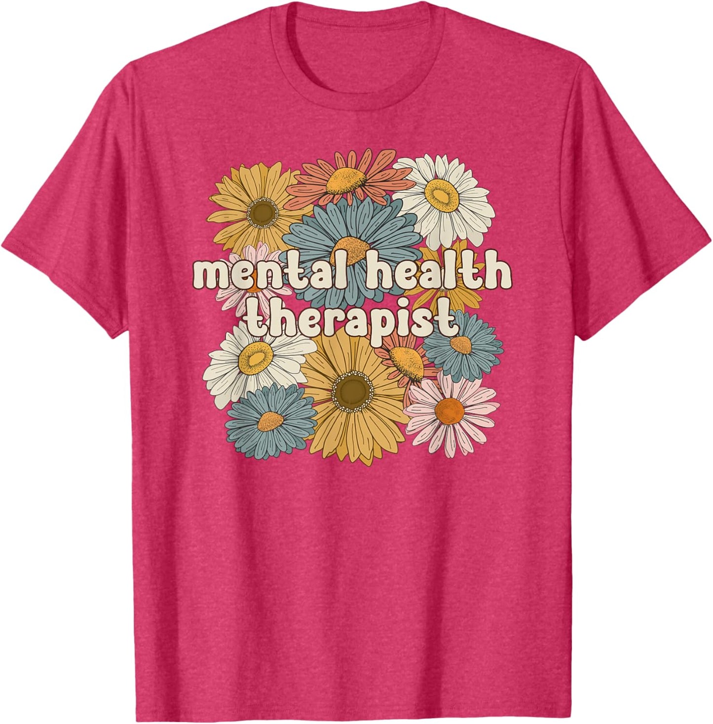 Groovy Mental Health Therapist Mental Health Therapy T-Shirt