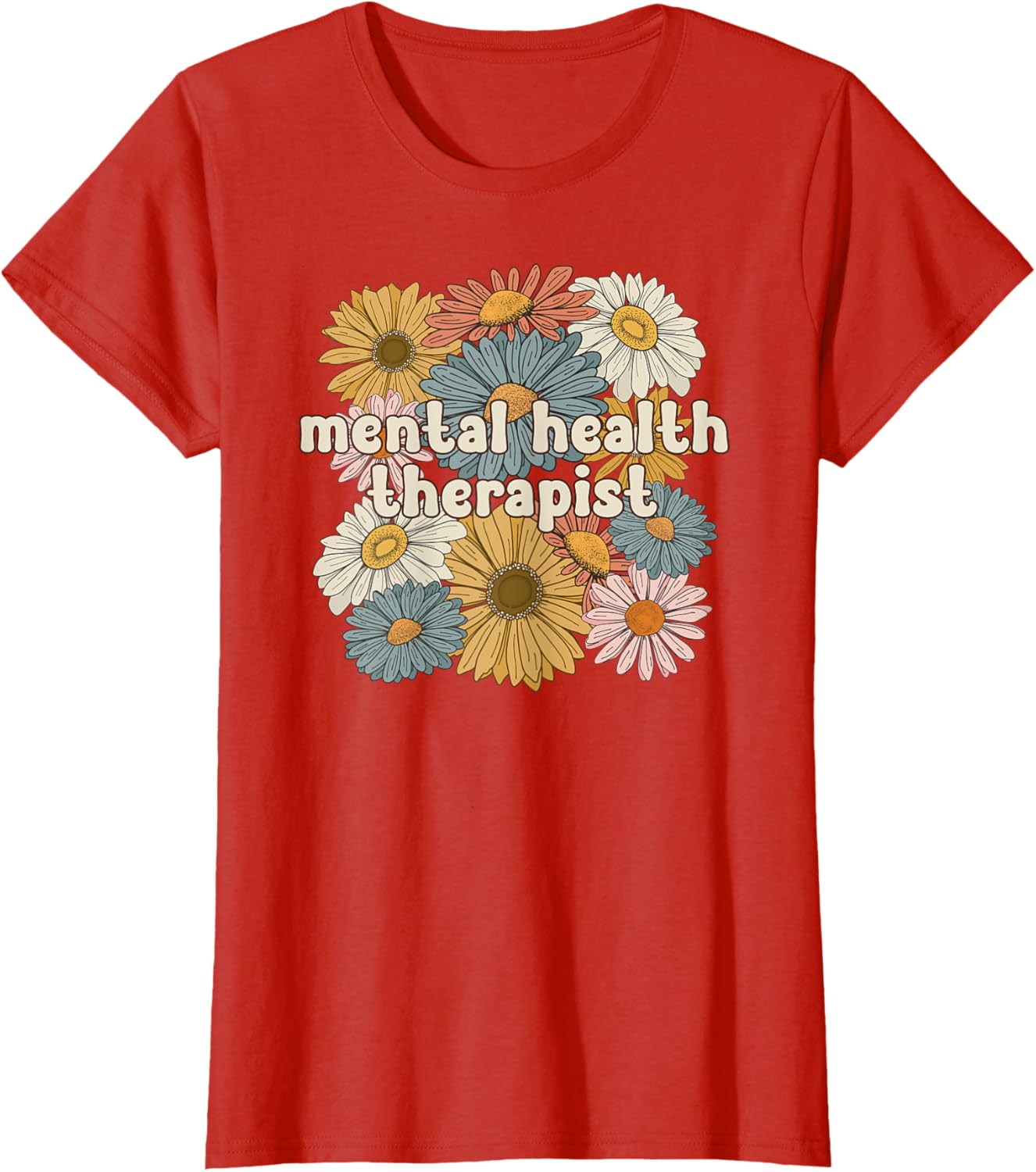 Groovy Mental Health Therapist Mental Health Therapy T-Shirt