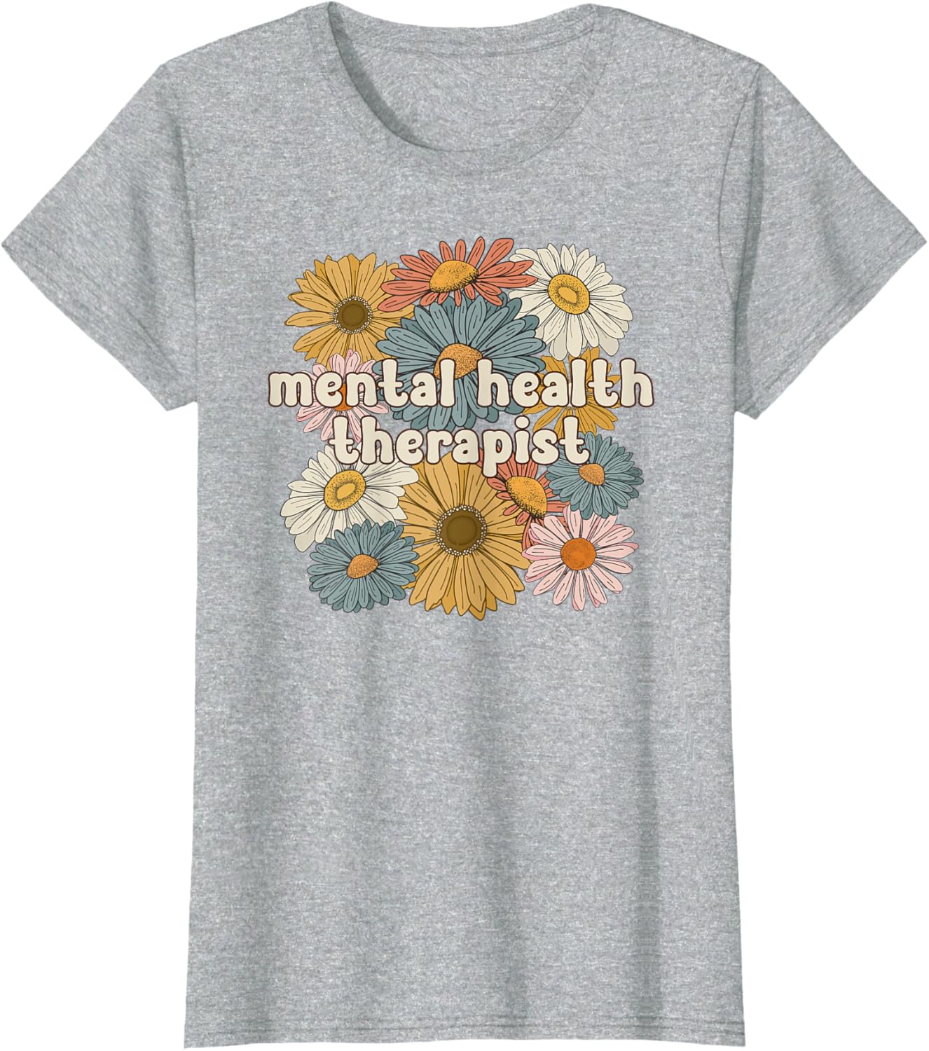 Groovy Mental Health Therapist Mental Health Therapy T-Shirt