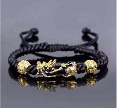 Vietnam Sand Gold Obsidian Bracelet for Men and Women