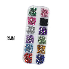 Box Nail Art Flat Back Crystal Rhinestone