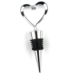 Zinc Alloy Wine Stopper Crystal Wine Champagne Bottle Stopper Vacuum Sealed Wedding Heart Gift  Wine Pourer Stopper