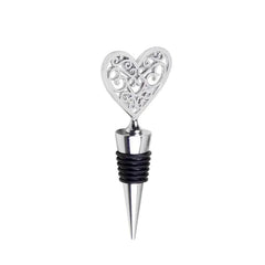 Zinc Alloy Wine Stopper Crystal Wine Champagne Bottle Stopper Vacuum Sealed Wedding Heart Gift  Wine Pourer Stopper