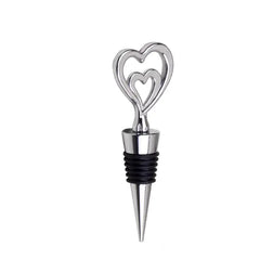 Zinc Alloy Wine Stopper Crystal Wine Champagne Bottle Stopper Vacuum Sealed Wedding Heart Gift  Wine Pourer Stopper