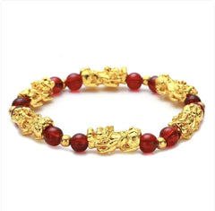 Vietnam Sand Gold Obsidian Bracelet for Men and Women