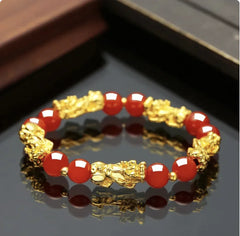 Vietnam Sand Gold Obsidian Bracelet for Men and Women