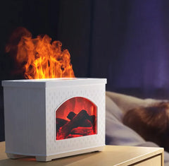 Simulated Fireplace Flame Mist Air Humidifier