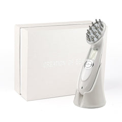 Electric Laser Hair Growth Comb Infrared EMS RF Vibration Massager