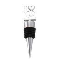 Zinc Alloy Wine Stopper Crystal Wine Champagne Bottle Stopper Vacuum Sealed Wedding Heart Gift  Wine Pourer Stopper