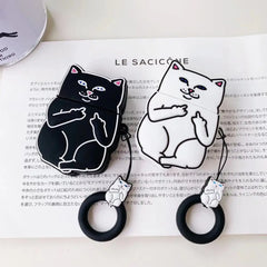 Cartoon Cat Earpods Case