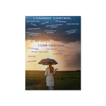 Control Empowering Poster Therapy Decor