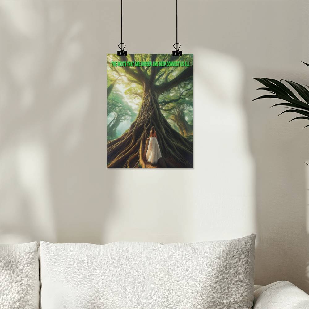 "Roots Unseen" Poster for Therapist Decor