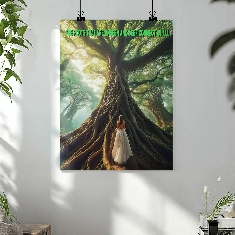 "Roots Unseen" Poster for Therapist Decor