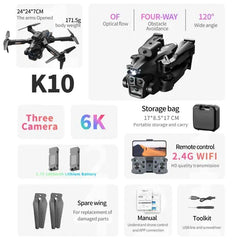 K10 Max Drone Professional 8K 5000M Triple Cameras