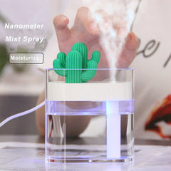 160ML Clear Cactus Ultrasonic Air Humidifier