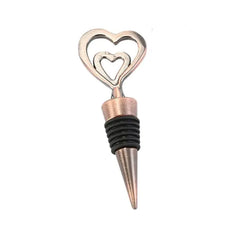 Zinc Alloy Wine Stopper Crystal Wine Champagne Bottle Stopper Vacuum Sealed Wedding Heart Gift  Wine Pourer Stopper